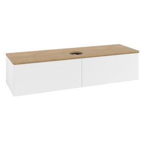 Wastafelonderkast Antao 1600x360x500mm White Matt Lacquer K36111MT