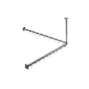 System2 douchegordijn-set inc. plafondsteun 1000mm chroom