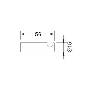 Set a 4st. Handdoekhaken 56mm chroom geborsteld