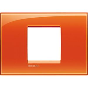 Afdekplaat breed 2 modulen oranje Livinglight