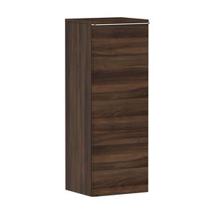 Half Hoge kast Dark Walnut 400/350, scharnieren links greepkleur chroom Xelu Q