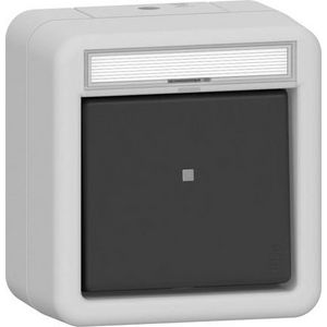 Wipdrukcontact  wisseldrukcontact  TK WD opbouw grijs