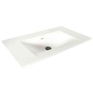 Wastafel 27 kunstmarmer 100.5cm 1x kom zonder kraangat (i.c.m. meubel)