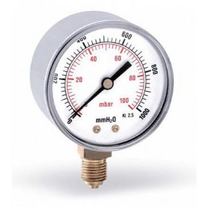 Manomet. gas FR260 DN100 Rad 1/2 0-100mbar/1000mm H2O VVE=12