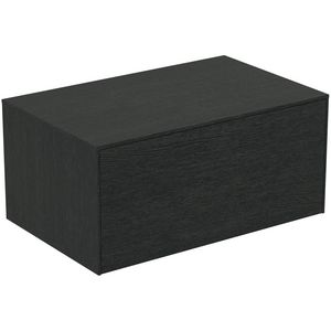 Conca wastafelmeubel 80x50x37cm 1 lade afdekblad zonder uitsnijding smoked oak