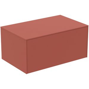 Conca wastafelmeubel 80x50x37cm 1 lade afdekblad zonder uitsnijding matt sunset