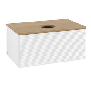 Wastafelonderkast Antao 800x360x500mm White Matt Lacquer L30151MT