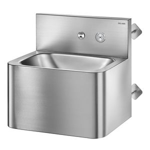 Wastafel muurmodel kraan geintegreerd RVS 304 sat