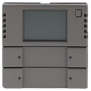 KNX bedienelement 2/4v met RTR pure-rvs (6128/28-866)
