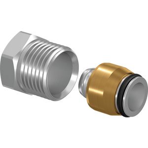 Schroefkoppeling Smart Radi 16x2mm-1/2"bt. tbv Danfoss radiatorafsluiters