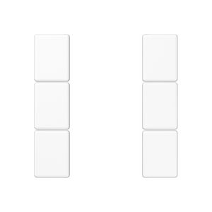 Tastafdekking compleet 3-voudig A(S)500 alp. wit KNX