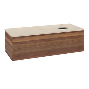Wastafelonderkast Antao 1200x360x500mm Warm Walnut K34053HM