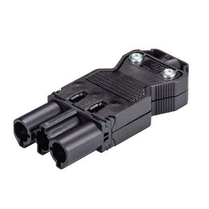 Kabelsteker GST18I3 male zwart schroef
