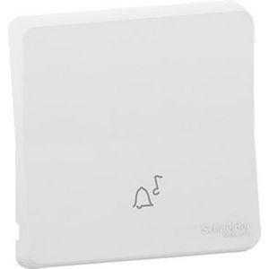 Inzetstuk Enkele wip Symbool bel IP55 Polarwit Mureva Styl