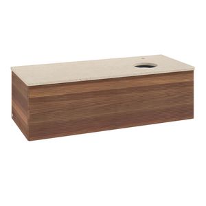 Wastafelonderkast Antao 1200x360x500mm Warm Walnut K34153HM