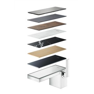 AXOR MyEdition 1-hendel wastafelmengkraan 70 en afvoer met afvoerplug chroom/spiegel glas