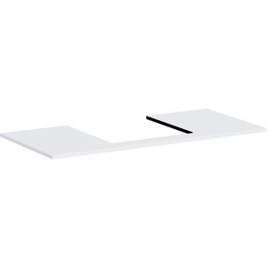Console Xilesa E 1180/550 met uitsparing midden gesl. opzetwastafel mat wit