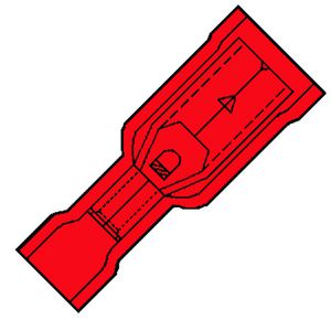 Kist a 100st. geisoleerde rondstekerh. 4mm 0,5-1,5mm² PVC