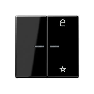 Tastafdekking A500 zwart eNet