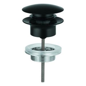 Push Open plug 1.1/4" mat zwart (prof)