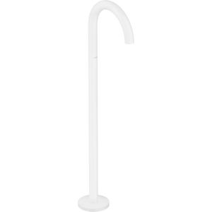 AXOR Uno baduitloop gebogen vloermontage mat wit