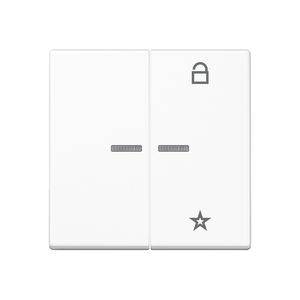 Tastafdekking A500 slagv.alpine wit eNet