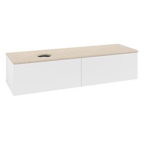 Wastafelonderkast Antao 1600x360x500mm White Matt Lacquer K37013MT