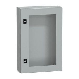 Deur 600x400x150mm IP66 / IK08 Transparant RAL70 Spacial CRN