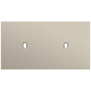 Tweevoudige afdekpl. horizontaal 71mm centerafstand twee enk
