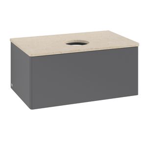 Wastafelonderkast Antao 800x360x500mm Antr. Matt Lacquer K30013GK