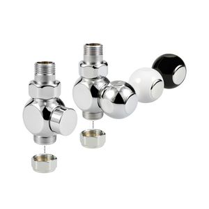 Set 32 Deco Hand vloer 2-Pijps chr FE/CU 101