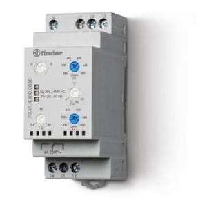 Meet- en bewakingsrelais 3 fasen 1 wisselcontact 6A 400V AC