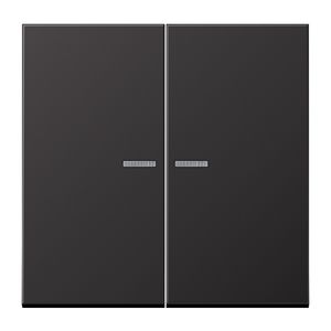 Stuurafdekking LS 2voudig alu dark HOME