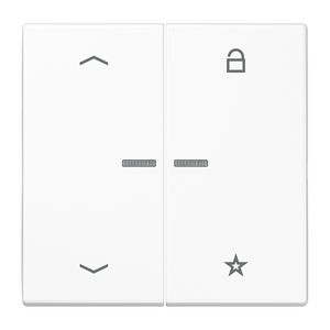 Tastafdekking pijlen LS990 alp.wit eNet