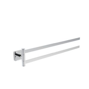 Handdoekhouder twee-armig Elements - Striking Chrome