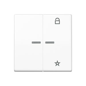 Tastafdekking AS500 alpine wit eNet