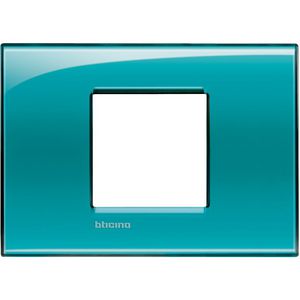 Afdekplaat breed 2 modulen groen Livinglight