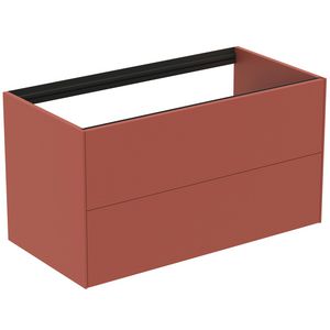 Conca wastafelmeubel 100x50x55cm 2 laden zonder afdekblad matt sunset