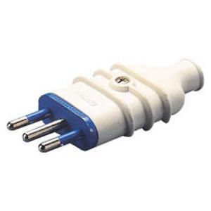 PORTABLE PLUG-STRAIGHT-ITALIAN STANDARD-2P+E 10A 250V VVE=25