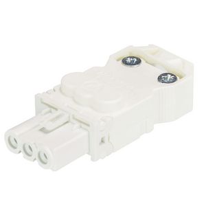 Kabelsteker GST15I3 female wit schroef VVE=100