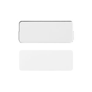 Afdekking plexiglas met tekststrook 23x59mm