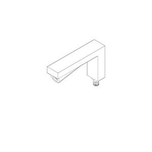 Uitloop 157x91x36mm chr