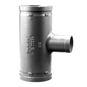 Shurjoint groef T-stuk MFM 88,9xRc 2x88,9mm verzinkt