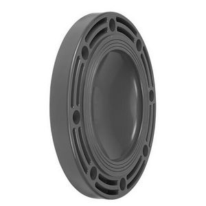 PVC druk blindflens 110mm grijs