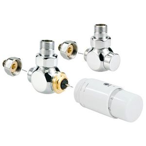 Aansluitset 33 deco wand 2p aw fe/cu Ø10/1