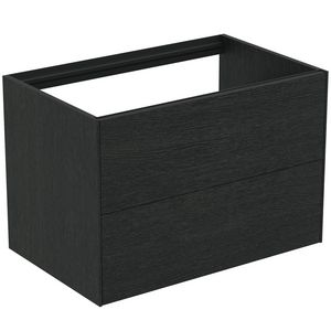 Conca wastafelmeubel 80x50x55cm 2 laden zonder afdekblad smoked oak