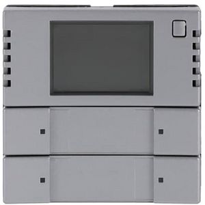 KNX bedienelement 2/4v met RTR f-aluzil (6128/28-83)