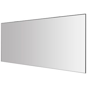 Spiegel met frame 1400x650mm zwart zonder verlichting