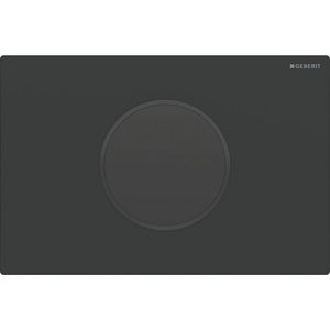 Sigma10 wc-besturing infrarood plaat: mat zwart designring: zwart voor reservoir 12cm excl. trafo 12V