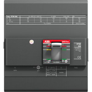 Vermogensschakelaar XT3N 225 TMF 200-2000 4p F F UL/CSA